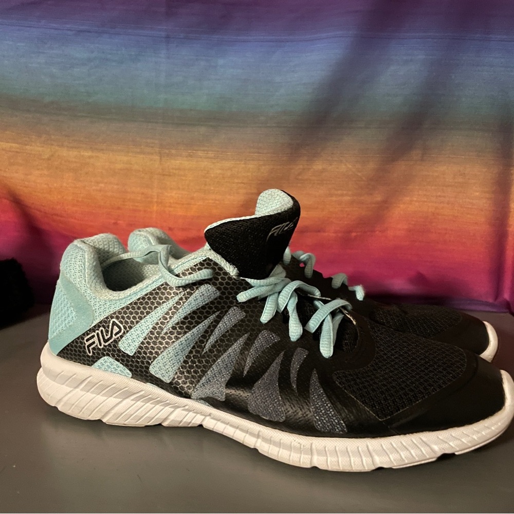 Fila Memory Finition Running Shoes Black Turquoise Size 8